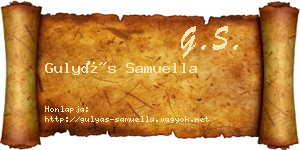 Gulyás Samuella névjegykártya